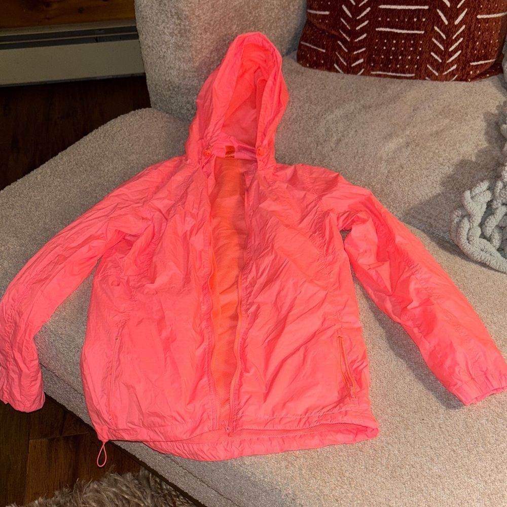 Vibrant Pink coral 🪸 Hooded Jacket